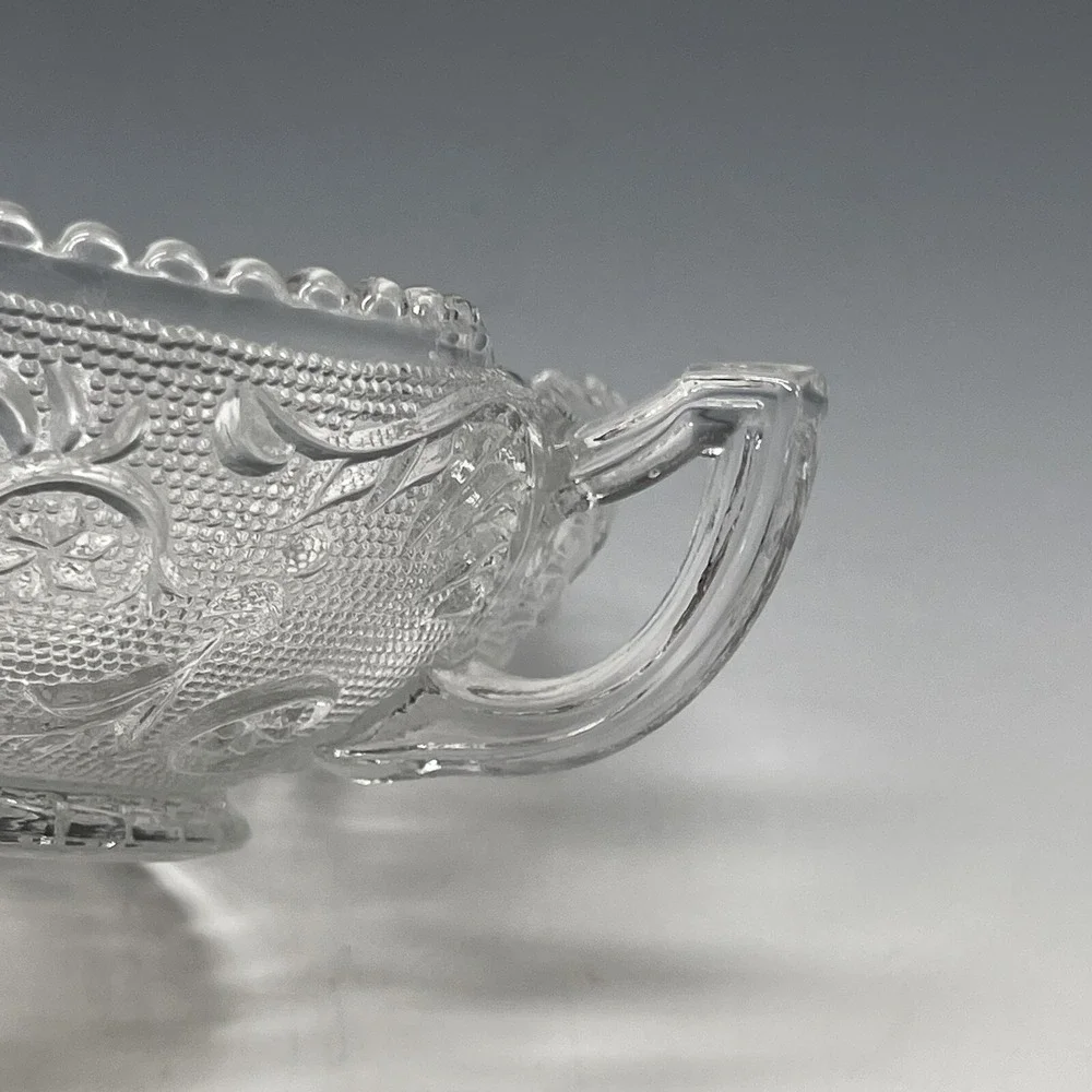 Duncan Miller Glass Sandwich Clear‎ Heart Shaped Vintage 6 3/4